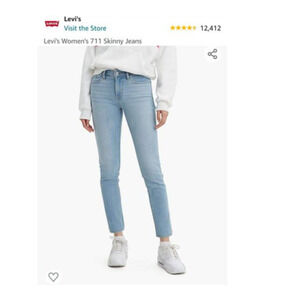 Levi's 711 Skinny Jeans - Sidetracked Style Size 8 Long